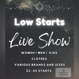 LIVE NOW! Come over, Great Deals! *Like this listing to be notified when I’m on